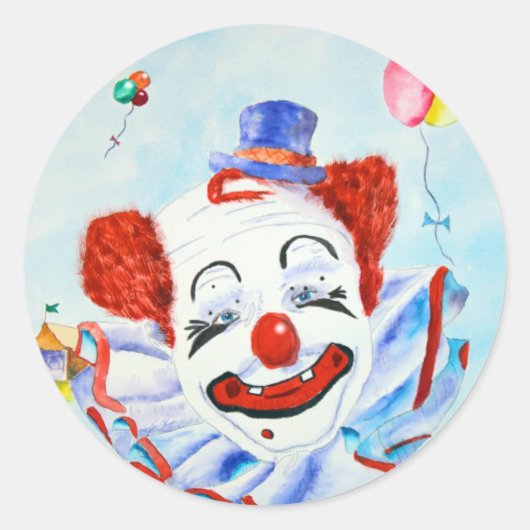 Sticker de fête clown (Devant)