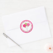 Sticker de fête d'anniversaire Lollypops (Enveloppe)