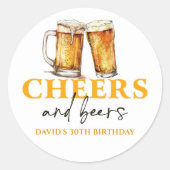 Sticker de fête d'anniversaire pour adultes (Devant)