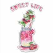 Sticker de fête de fruits d'été pour Cool de jus d (Devant)