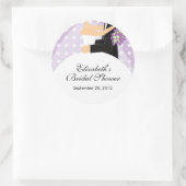 Sticker de Fête des mariées de mariée florale viol (Sac)