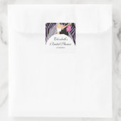 Sticker de Fête des mariées de mariée Zebra violet (Sac)