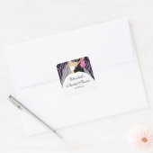 Sticker de Fête des mariées de mariée Zebra violet (Enveloppe)