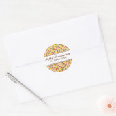Sticker de feuilles d'automne bon thanksgiving (Enveloppe)