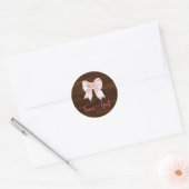 Sticker de fille Rustique Botte ou vaches Floral B (Enveloppe)