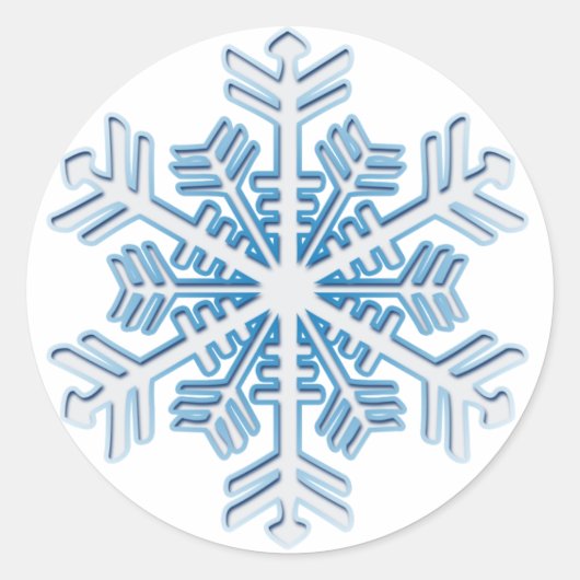 Sticker de Flocon de neige en cristal de glace (Devant)