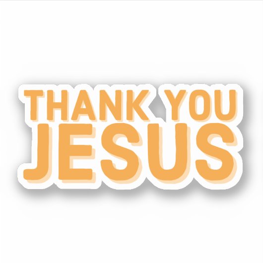 Sticker de foi Merci Jésus (Devant)