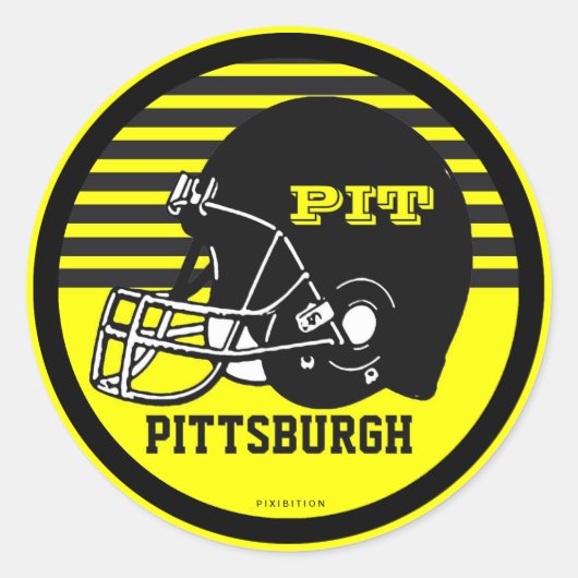 Sticker De Football De Pittsburgh (Devant)