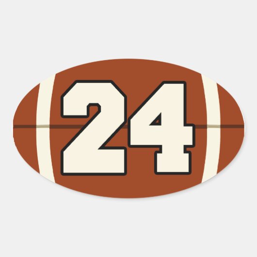 Sticker de football numéro 24 (Devant)