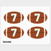 Sticker de football numéro 7 (Feuille)