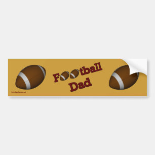 Sticker de football papa Bumper