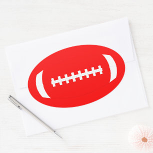 Sticker de football rouge
