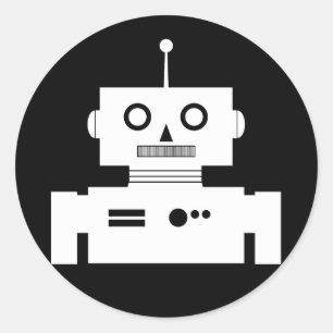 Sticker de forme robotique rétroactive