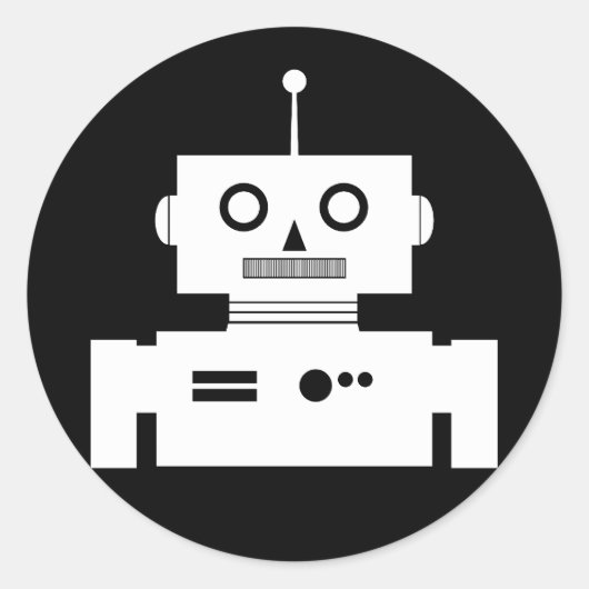 Sticker de forme robotique rétroactive (Devant)