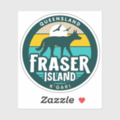 Sticker de Fraser Island, Queensland Australie (Feuille)