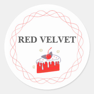 STICKER DE GÂTEAU ROUGE VELVET