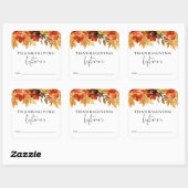 Sticker de gauche Thanksgiving Leftovers automne (Feuille)