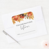 Sticker de gauche Thanksgiving Leftovers automne (Enveloppe)