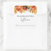 Sticker de gauche Thanksgiving Leftovers automne (Sac)