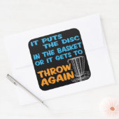 Sticker de golf de disque (Enveloppe)