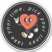 Sticker de golf de disque (Devant)