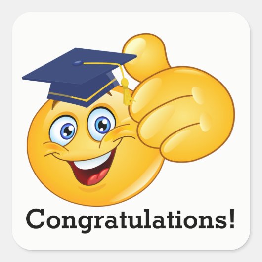 Sticker de graduation de sourire (Devant)