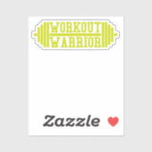 Sticker de guerrier d'entraînement (Feuille)