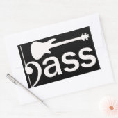 Sticker de guitare basse stylisée (Enveloppe)