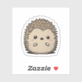 Sticker de hérisson de style Anime (Feuille)