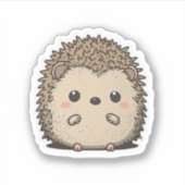 Sticker de hérisson de style Anime (Devant)