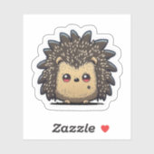 Sticker de hérisson de style Anime (Feuille)