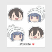 Sticker de jeu de Rin du camp de Yuru (Feuille)