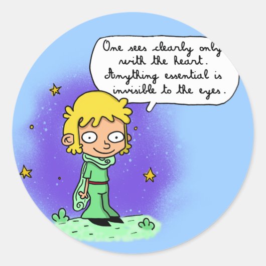 sticker "De kleine prins" (Voorkant)