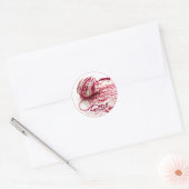 Sticker de Knitter rose et blanc (Enveloppe)