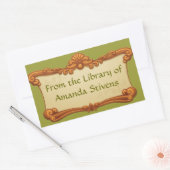 Sticker de la bibliothèque de signes vintage (Enveloppe)