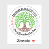 Sticker de la Carolina Pagan 2025 Transparent (Feuille)