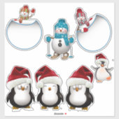 Sticker de la collection de Noël (Feuille)