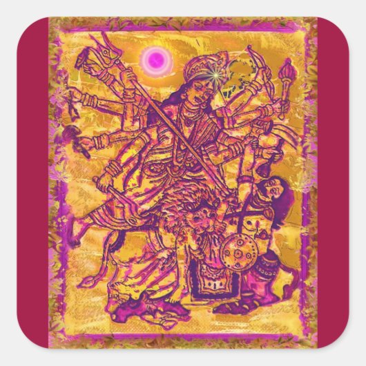 Sticker de la déesse Durga (Devant)