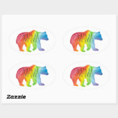 Sticker de la famille Fierté de l'ours de maman (Feuille)