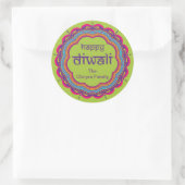 Sticker de la fête de Diwali avec Mandala (Sac)