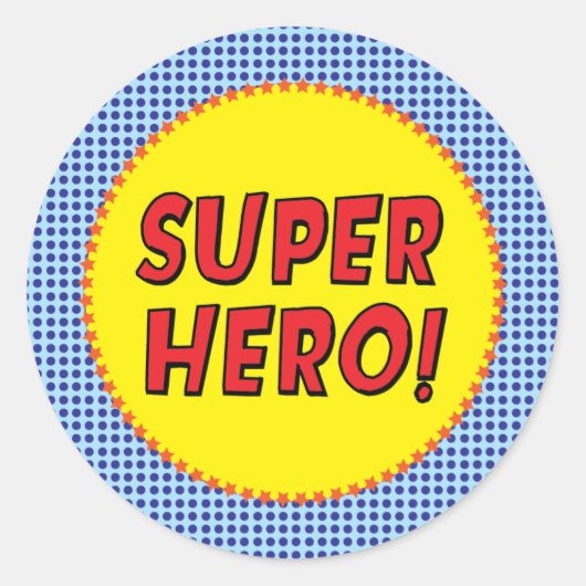 Sticker de la fête de super-héros (Devant)