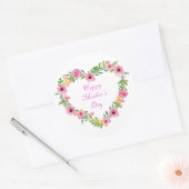 Sticker de la fête des mères florales (Enveloppe)