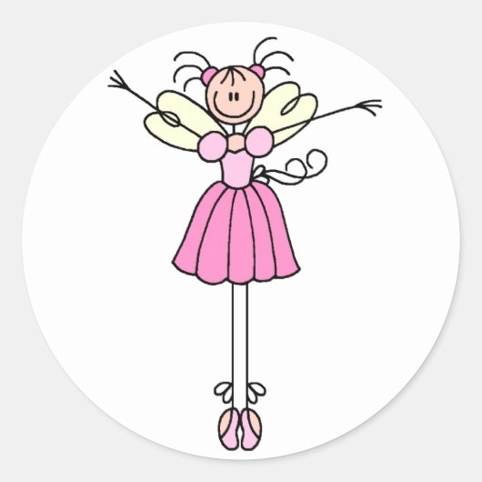 Sticker de la Figure Ballerina jolie (Devant)