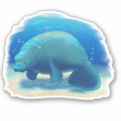 Sticker de la Floride Charity Manatee (Devant)