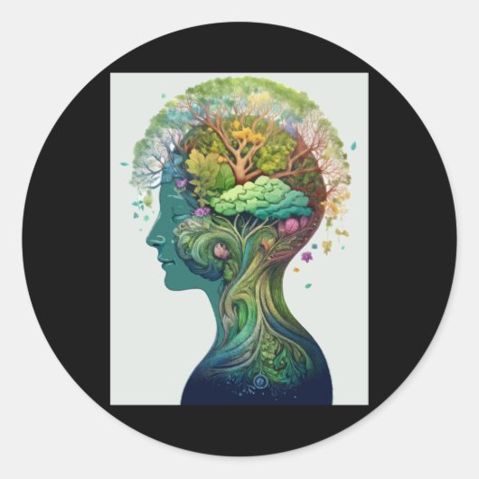 Sticker de la Journée mondiale de la santé mentale (Devant)