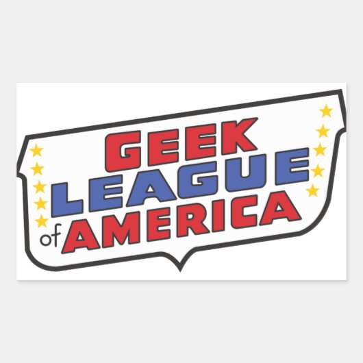 Sticker de la Ligue geek d'Amérique (Devant)