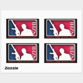 Sticker de la Ligue nationale de chasse zombie (Feuille)