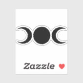 Sticker de la lune de trois déesses (Feuille)