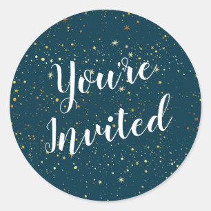 Sticker de la marine à étoiles d'or