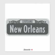 Sticker de la Nouvelle-Orléans, Louisiane Street